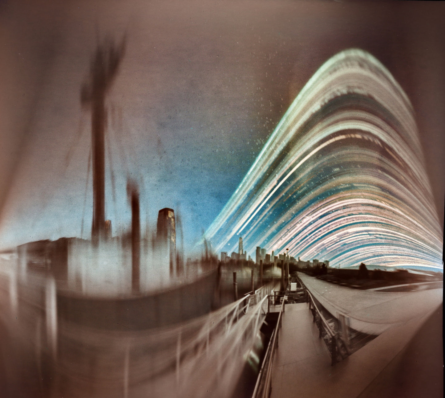 Lightship LV-107 Winter Quarter - Jersey City, NJ - Fine Art Solargraph Print